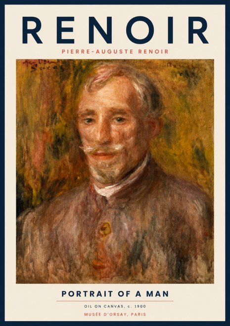 Renoir Portrait of a Man II No3 - Póster
