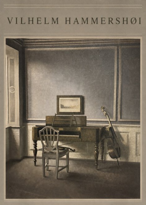Vilhelm Hammershøi Interior with a Piano and a Cello No3 - Póster