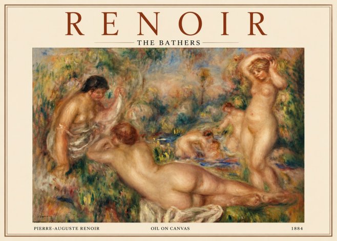 Renoir The Bathers I No3 - Póster