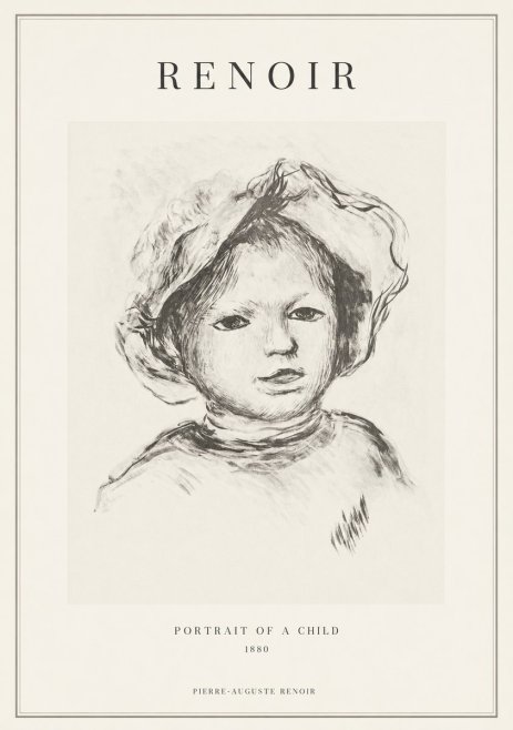 Renoir Portrait of a Child II No1 - Póster