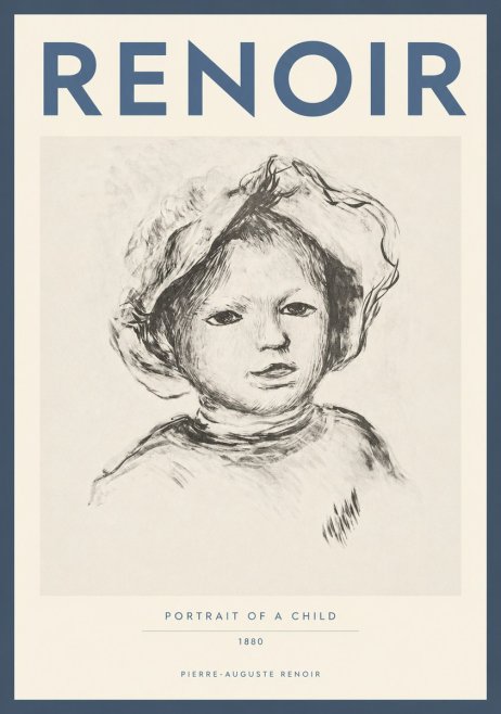 Renoir Portrait of a Child II No2 - Póster
