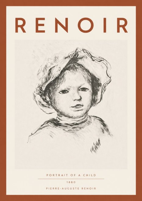 Renoir Portrait of a Child II No4 - Póster