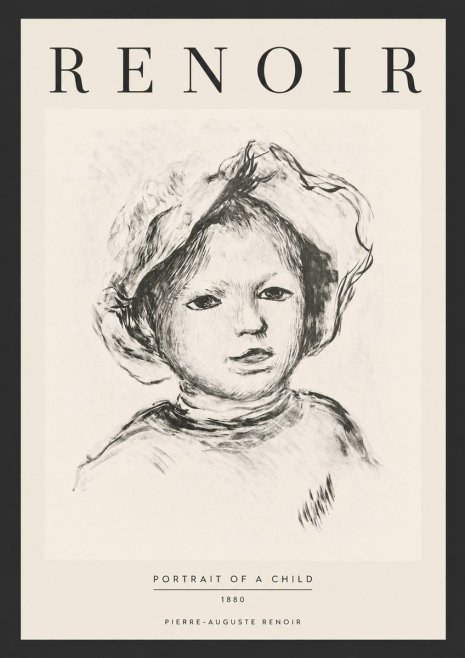 Renoir Portrait of a Child II No6 - Póster
