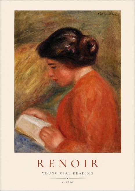 Renoir Young Girl Reading I No1 - Póster