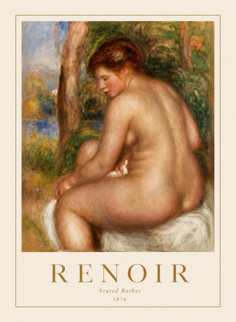Renoir Seated Bather No1 - Póster