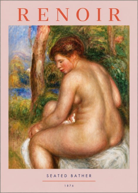 Renoir Seated Bather No2 - Póster