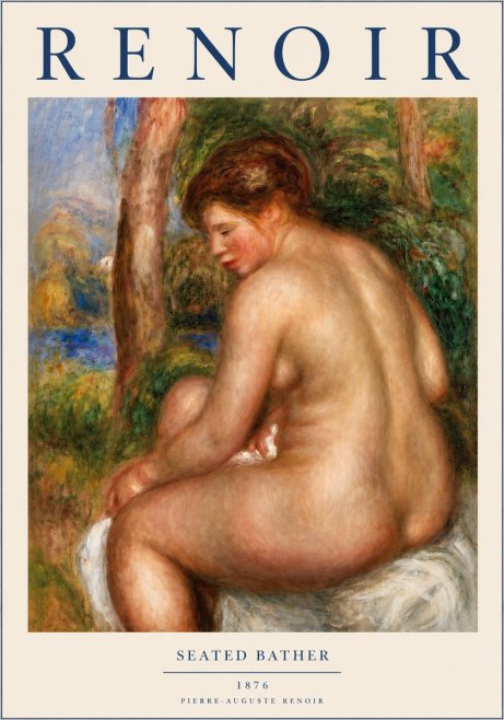 Renoir Seated Bather No3 - Póster