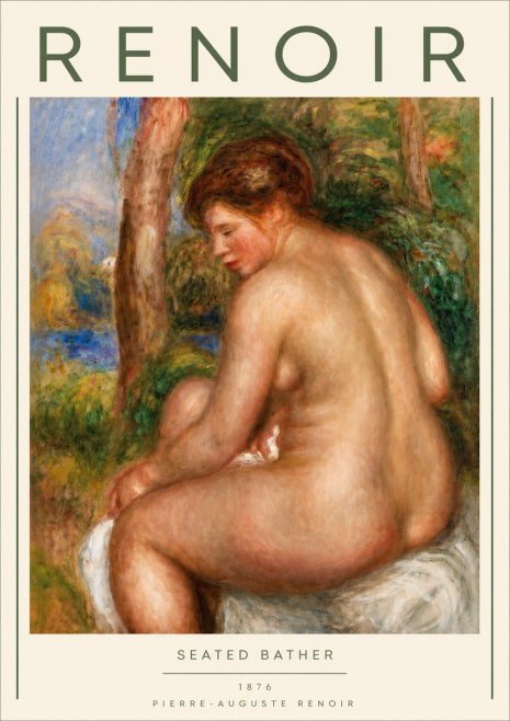 Renoir Seated Bather No4 - Póster