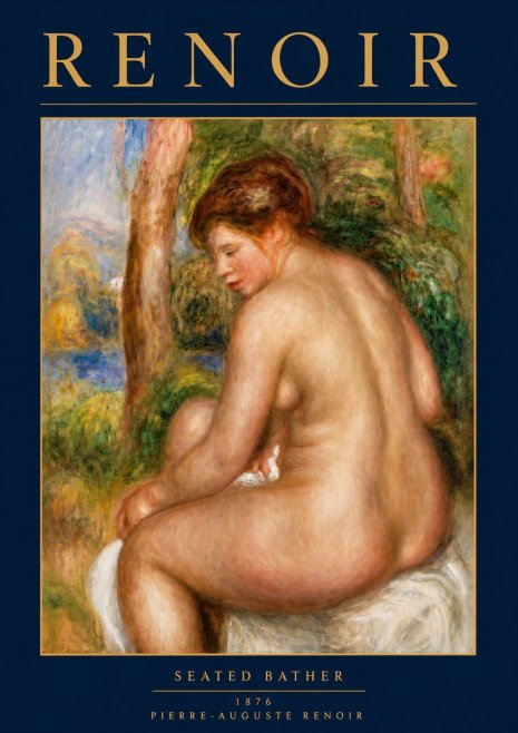 Renoir Seated Bather No5 - Póster