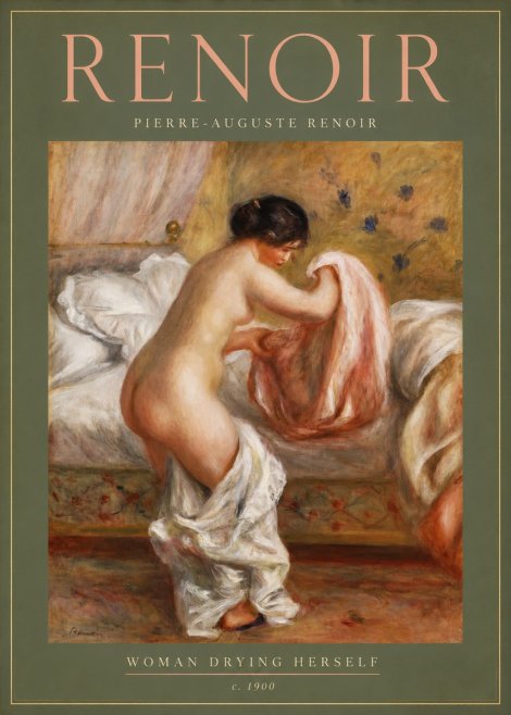 Renoir Woman Drying Herself No2 - Póster