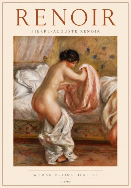Renoir Woman Drying Herself No4 - Póster