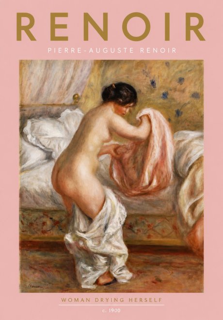 Renoir Woman Drying Herself No5 - Póster