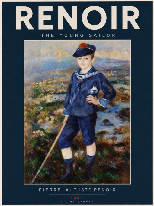 Renoir The Young Sailor No2 - Póster