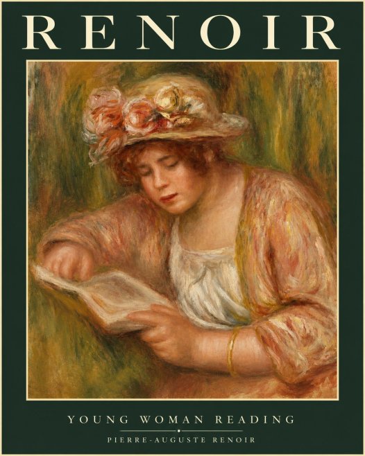 Renoir Young Woman Reading No1 - Póster