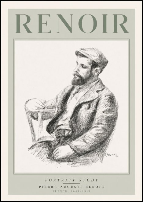 Renoir Portrait Study II No3 - Póster
