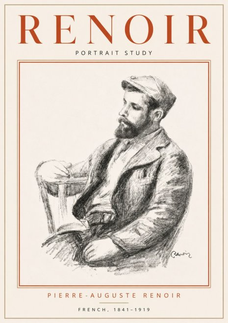 Renoir Portrait Study II No4 - Póster