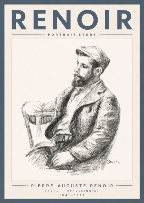 Renoir Portrait Study II No5 - Póster