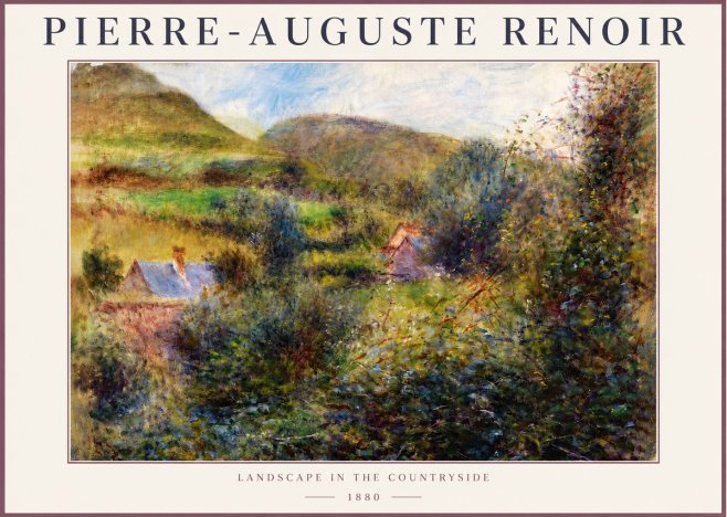 Renoir Landscape in the Countryside No4 - Póster