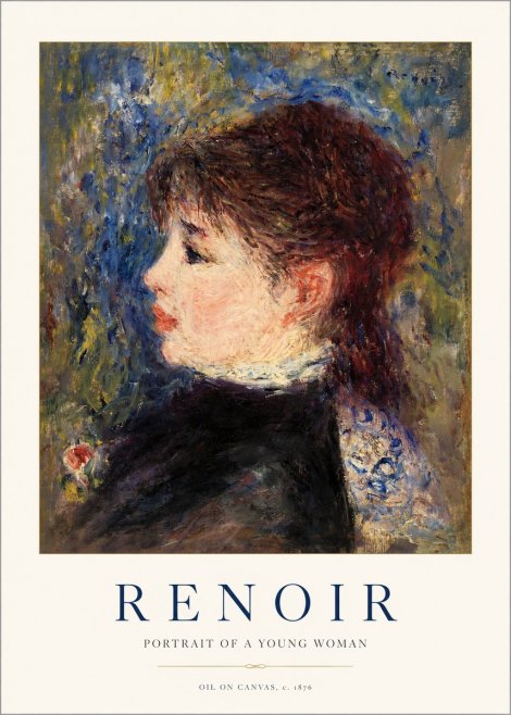 Renoir Portrait of a Young Woman II No1 - Póster