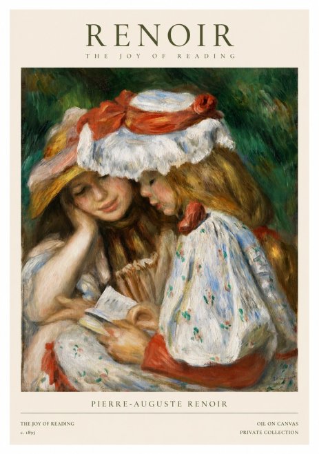 Renoir The Joy of Reading No1 - Póster