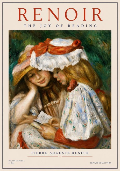 Renoir The Joy of Reading No4 - Póster