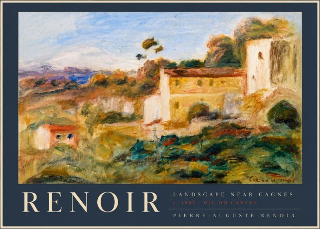 Renoir Landscape Near Cagnes II No2 - Póster