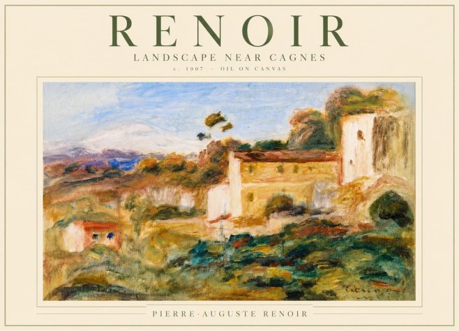 Renoir Landscape Near Cagnes No3 - Póster