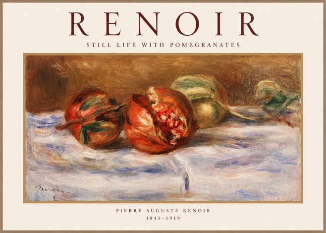 Renoir Still Life with Pomegranates No1 - Póster