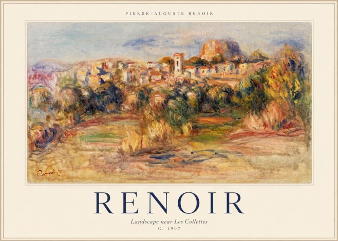 Renoir Landscape Near Les Collettes No1 - Póster