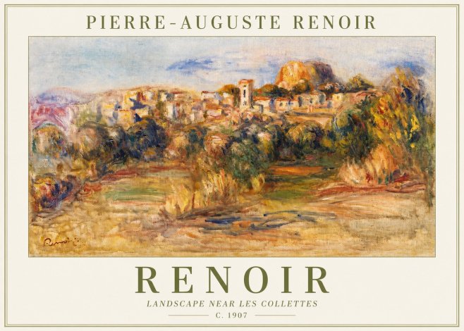 Renoir Landscape Near Les Collettes No2 - Póster