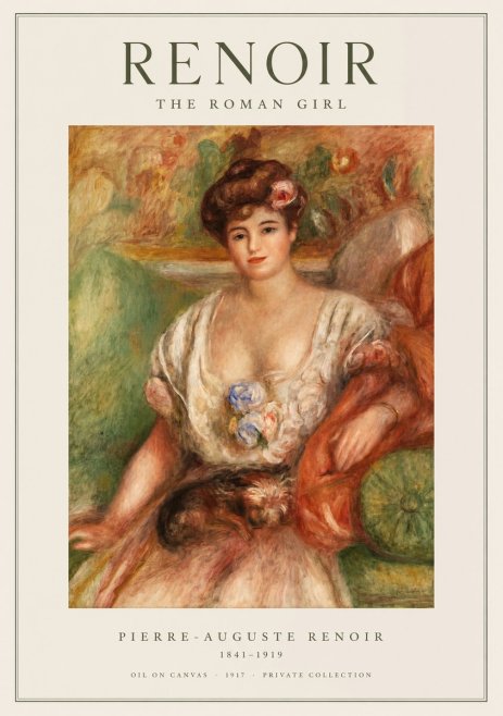 Renoir The Roman Girl No1 - Póster