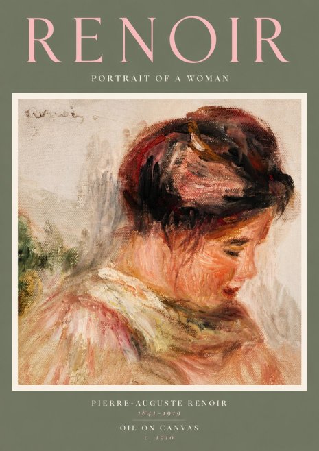 Renoir Portrait of a Woman II No2 - Póster