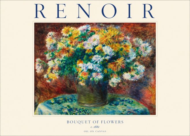 Renoir Bouquet of Flowers IV No1 - Póster