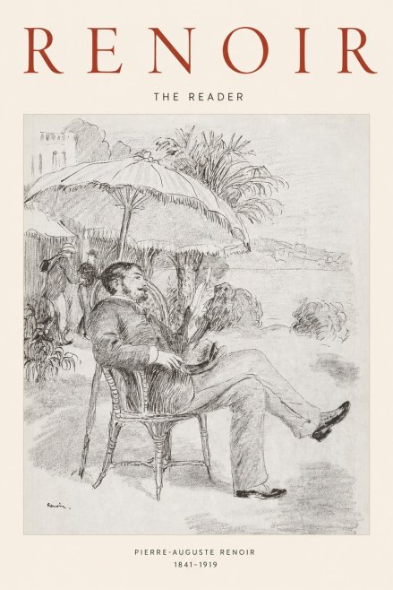 Renoir The Reader II No1 - Póster