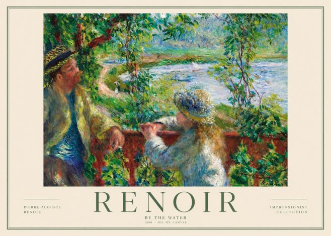 Renoir By the Water No2 - Póster