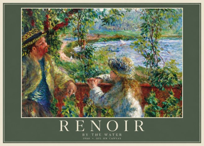 Renoir By the Water No6 - Póster