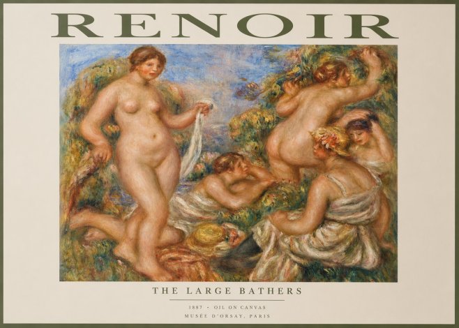 Renoir The Large Bathers No2 - Póster