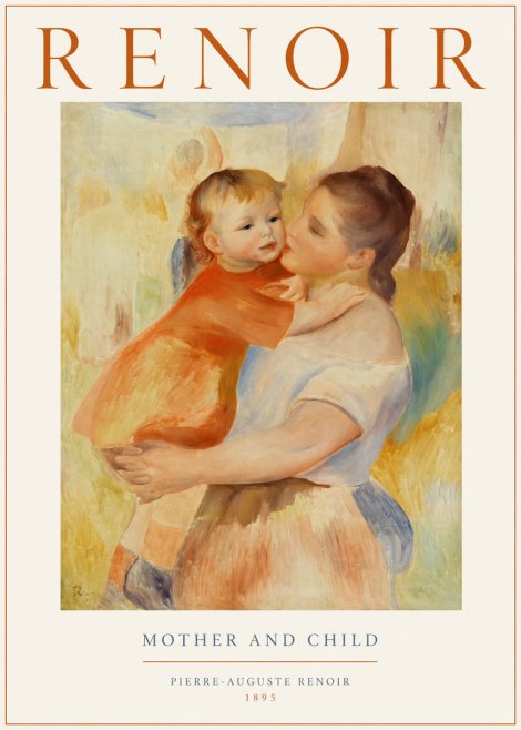 Renoir Mother and Child No1 - Póster