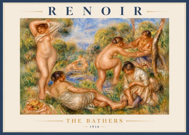 Renoir The Bathers No6 - Póster