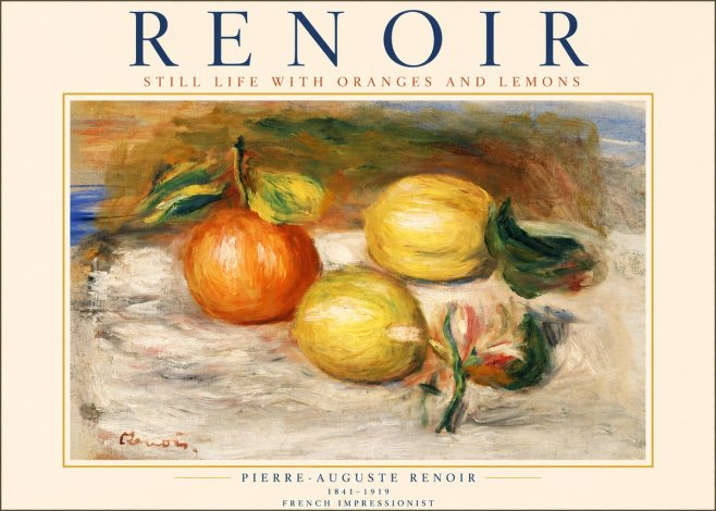 Renoir Still Life with Fruit II No2 - Póster