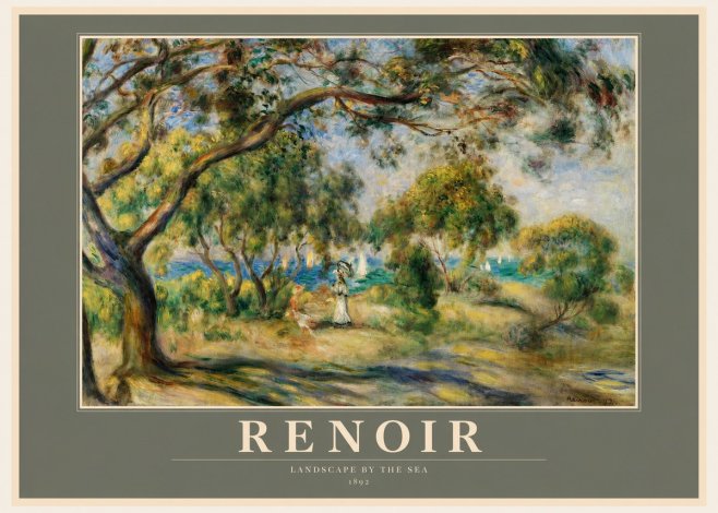 Renoir Landscape Near Cagnes IV No2 - Póster