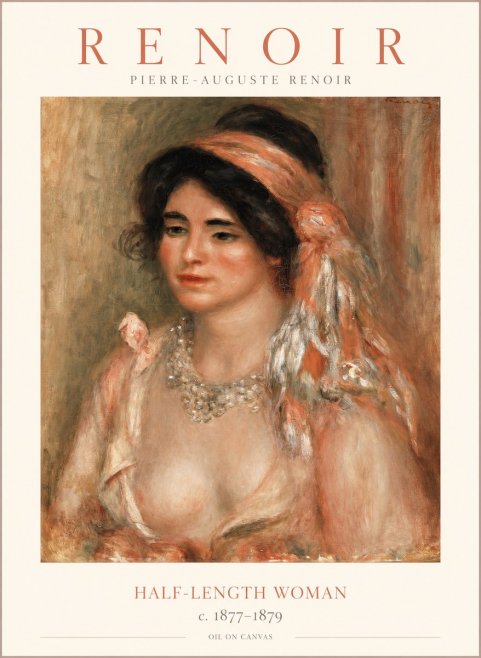 Renoir Half-length Woman No1 - Póster