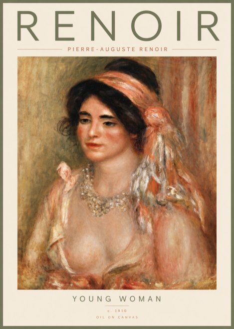 Renoir Half-length Woman No4 - Póster