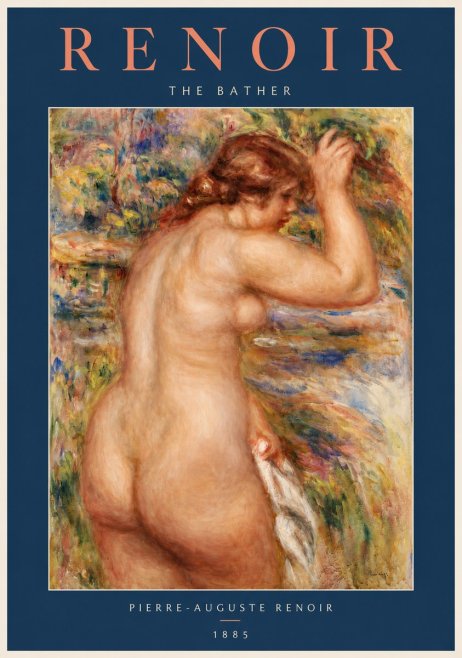 Renoir Bather No4 - Póster