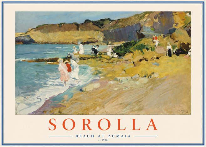 Sorolla Beach at Zumaia No2 - Póster