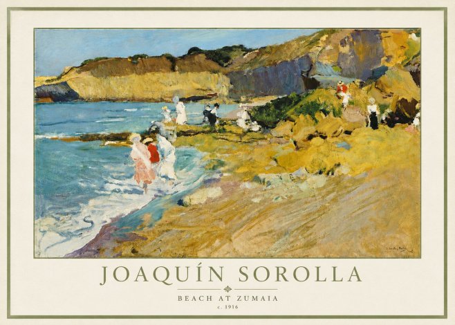 Sorolla Beach at Zumaia No5 - Póster