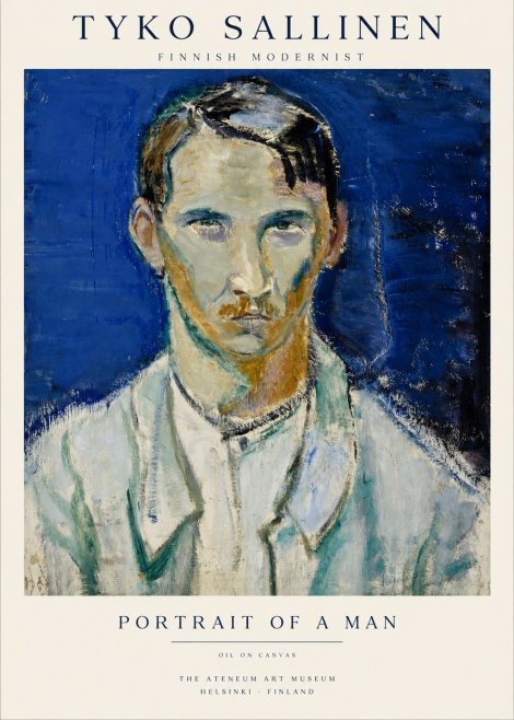 Tyko Sallinen Portrait of a Man IV No1 - Póster