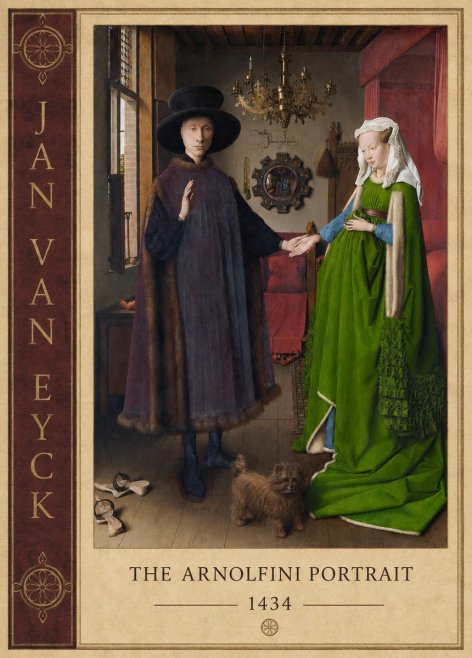 Jan van Eyck The Arnolfini Portrait VI No2 - Póster