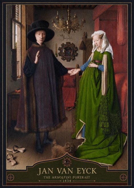 Jan van Eyck The Arnolfini Portrait VI No3 - Póster