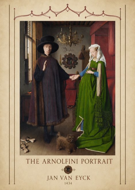 Jan van Eyck The Arnolfini Portrait VI No4 - Póster